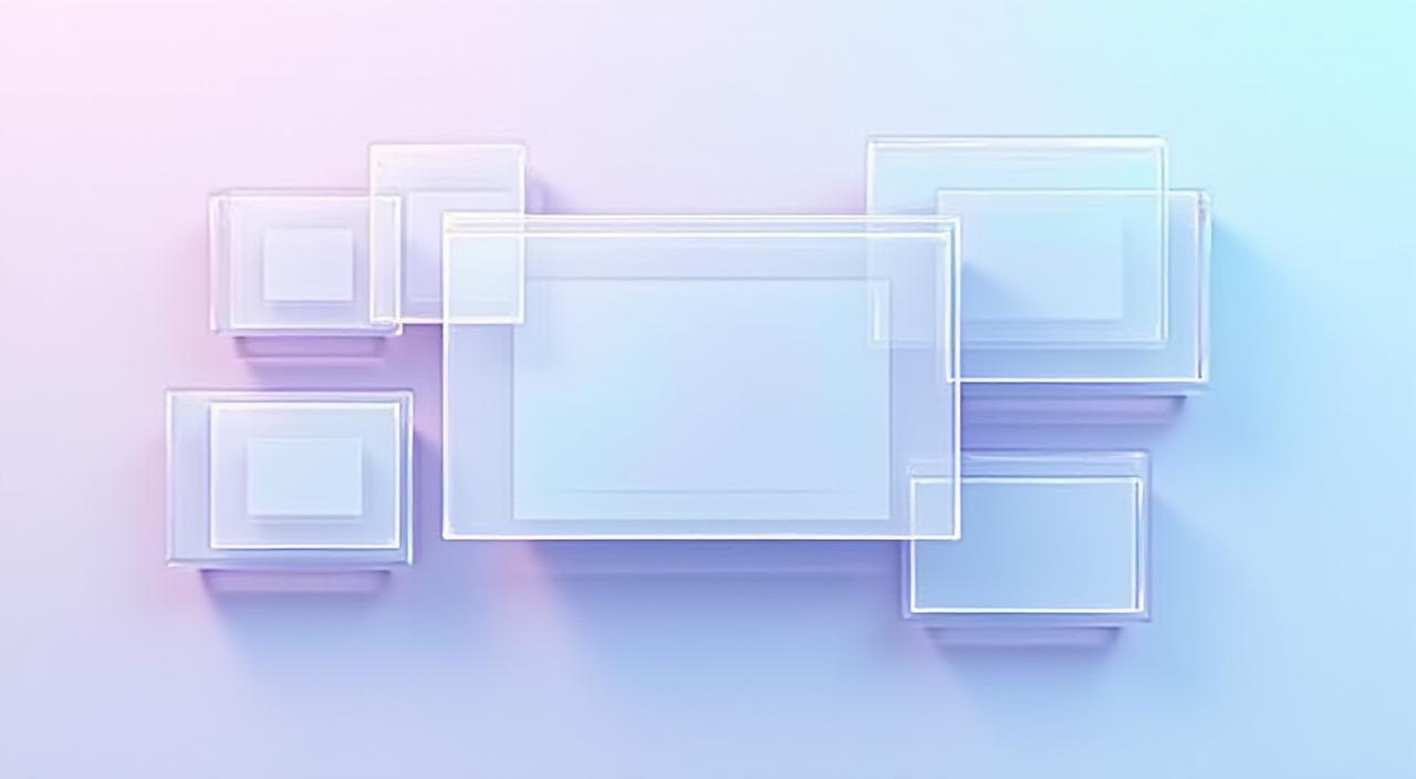 Collection of UI design screens